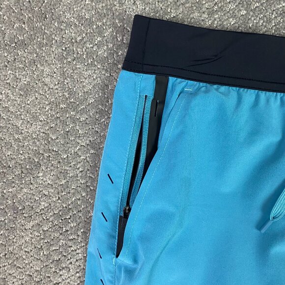 Ten Thousand Shorts Men's Medium Blue Interval Pocket Running Gym Athletic - Picture 2 of 15